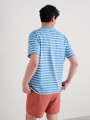 Синий - Мужская футболка Seasalt Cornwall Seven Seas Sailor - Image 2 of 5