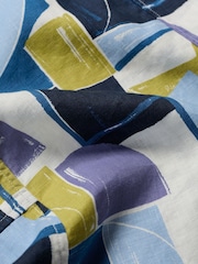 Seasalt Cornwall Blue Sleeveless Grass Wave 100% Linen Dress - Image 5 of 5