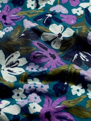 Seasalt Cornwall Blue Chateaux Half Sleeve Maxi Dress - Image 2 of 5