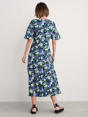 Seasalt Cornwall Blue Chateaux Half Sleeve Maxi Dress - Image 5 of 5