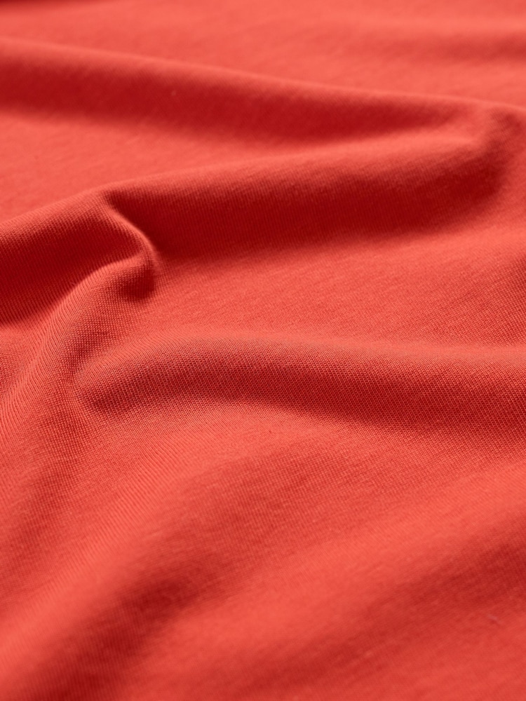Seasalt Cornwall Orange Mens Merthen 100% Cotton T-Shirt - Image 5 of 5