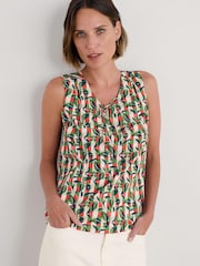 Verde - Seasalt Cornwall Cobbs Well Sleeveless 100% Cotton Vest - Imagen 1 de 5
