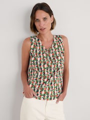 Verde - Seasalt Cornwall Cobbs Well Sleeveless 100% Cotton Vest - Imagen 4 de 5