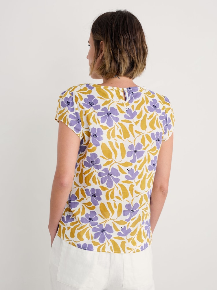 Blanco - Seasalt Cornwall Garden Gate 100% Cotton Top - Imagen 2 de 5