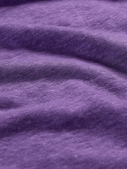 Seasalt Cornwall Purple Carn Glaze 100% Linen Button Through Vest - Image 2 of 5