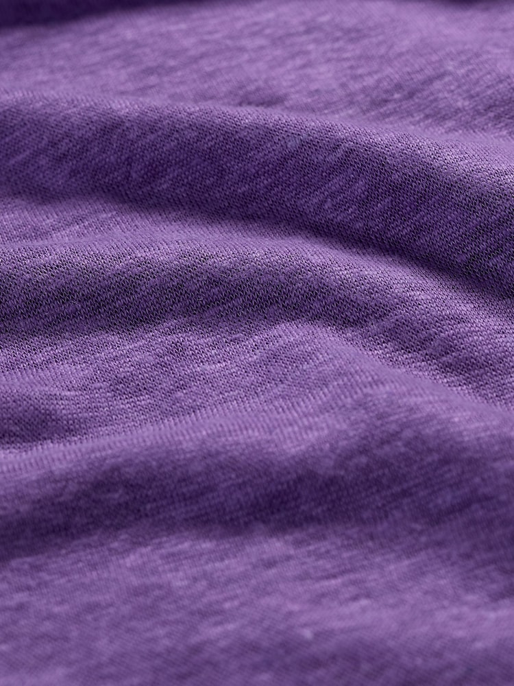 Seasalt Cornwall Purple Carn Glaze 100% Linen Button Through Vest - Image 2 of 5