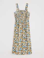 Seasalt Cornwall Yellow Summer Buoy Jersey Smocked Dress - Image 4 of 5
