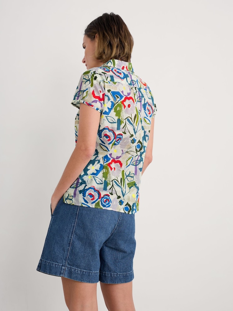 Seasalt Cornwall Rushmaker Short Sleeve Cotton Shirt - Imagen 2 de 5