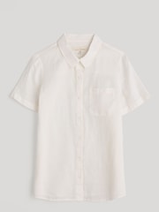 Seasalt Cornwall Drydock Short Sleeve 100% Linen Shirt - Imagen 4 de 4