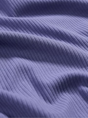 Seasalt Cornwall Purple Gorse Lane Rib T-Shirt - Image 7 of 7