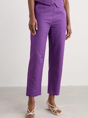 Seasalt Cornwall Purple Westlin Trousers - Image 1 of 5