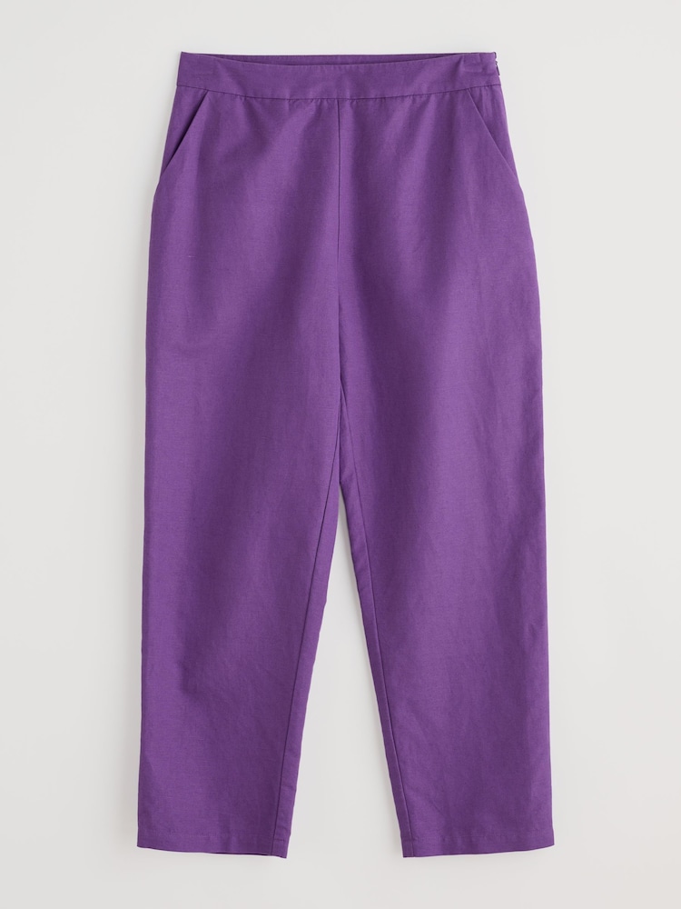 Seasalt Cornwall Purple Westlin Trousers - Image 2 of 5 Seasalt Cornwall Purple Westlin Trousers - Image 2 of 5
