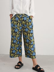 Seasalt Cornwall Blue Petite Petite Peaceful Haven 100% Linen Culottes - Image 1 of 5