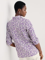 Morado - Camisa 100% algodón Larissa de Seasalt Cornwall - Imagen 2 de 6