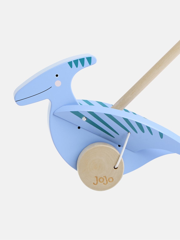 JoJo Maman Bébé Blue Dino Push Along - Image 4 of 4