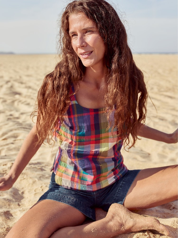 Seasalt Cornwall Multi Relaxed Fit Hares Tail 100% Organic Cotton Vest - Image 1 of 9 Seasalt Cornwall Multi Relaxed Fit Hares Tail 100% Organic Cotton Vest - Image 1 of 9