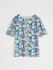 Azul de Chrome - Camiseta de algodón 100 % con estampado Poisson de Seasalt Cornwall - Imagen 4 de 5