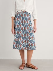 Seasalt Cornwall Light Blue Ankle Length Skirt - Image 4 of 5
