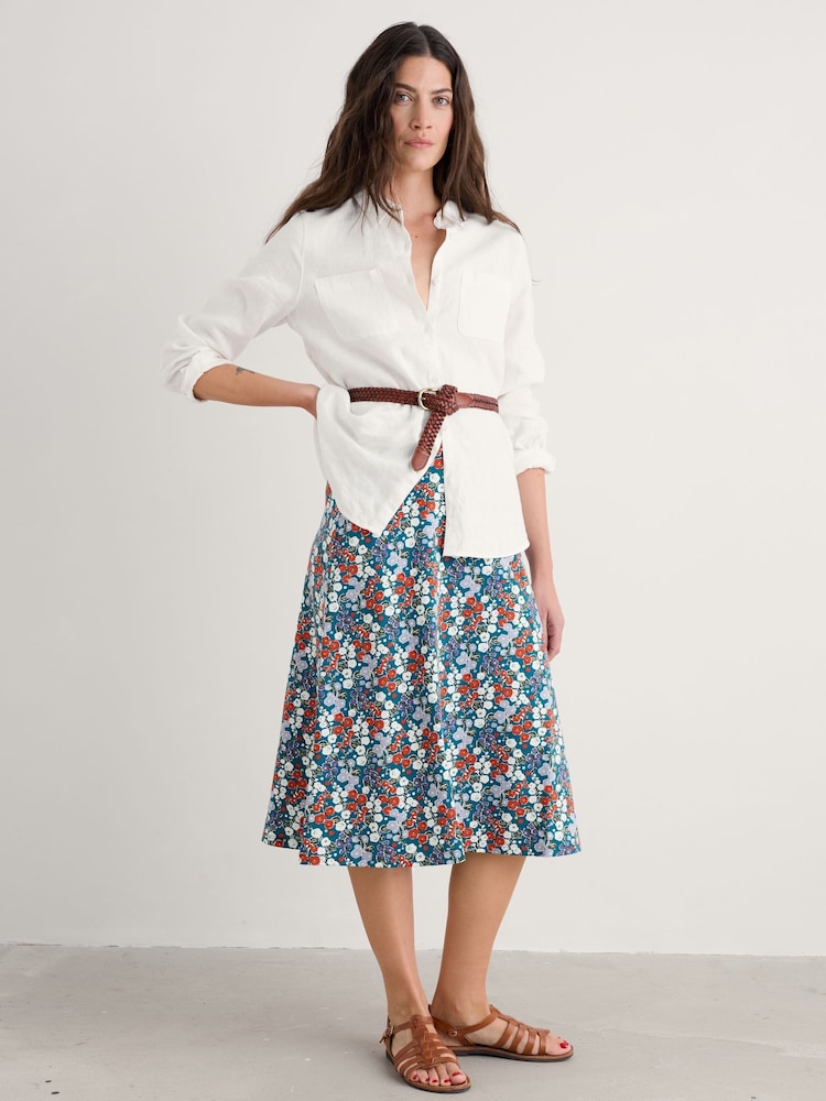 Seasalt Cornwall Light Blue Ankle Length Skirt - Image 5 of 5