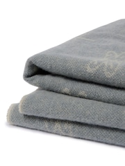 Sophie Allport Blue Wool Dragonfly Throw - Image 4 of 5