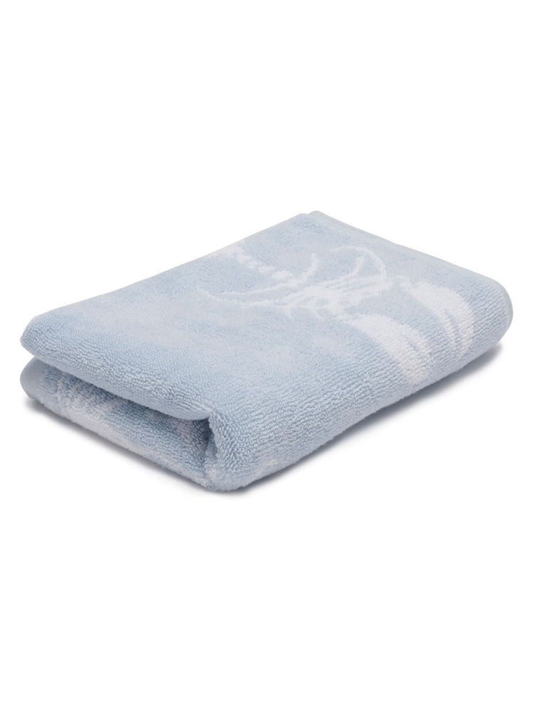 Sophie Allport Pale Blue Lobster Print Hand Towel - Image 2 of 2 Sophie Allport Pale Blue Lobster Print Hand Towel - Image 2 of 2