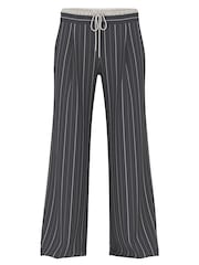Victoria's Secret PINK Grey Pinstripe Twill Trousers - Image 5 of 5