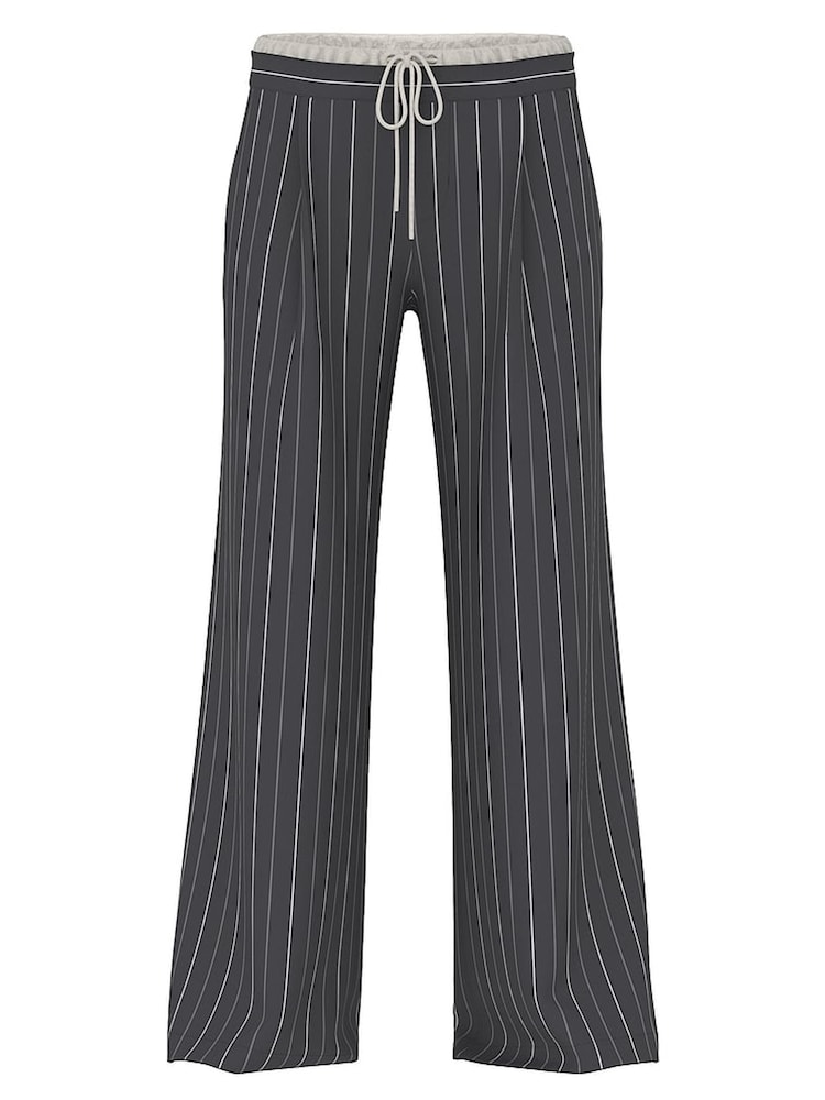 Victoria's Secret PINK Grey Pinstripe Twill Trousers - Image 5 of 5 Victoria's Secret PINK Grey Pinstripe Twill Trousers - Image 5 of 5
