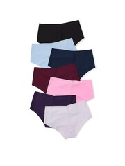 Victoria's Secret PINK Black/Blue/Burgandy/Pink/White Cheeky No Show Knickers 7 Pack - Image 2 of 3