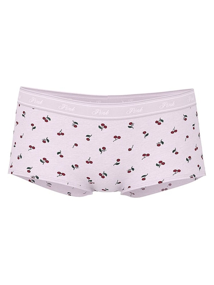 Victoria's Secret PINK Pink Cherry Print Boyshort Cotton Logo Knickers - Image 3 of 3 Victoria's Secret PINK Pink Cherry Print Boyshort Cotton Logo Knickers - Image 3 of 3