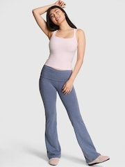 Victoria's Secret PINK Dusty Iris Blue Foldover Leggings - Image 1 of 5