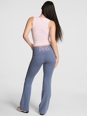 Victoria's Secret PINK Dusty Iris Blue Foldover Leggings - Image 2 of 5