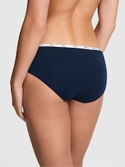 Victoria's Secret PINK Noir Navy Blue Hipster Cotton Mini Logo Knickers - Image 2 of 2