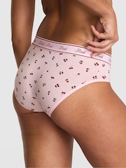 Victoria's Secret PINK Pink Cherry Print Hipster Cotton Logo Knickers - Image 2 of 2