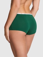Victoria's Secret PINK Jaguar Green Short Cotton Mini Logo Knickers - Image 2 of 2