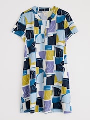 Seasalt Cornwall Light Blue Wreathe Short Sleeve Jersey Tunic - Image 4 of 5