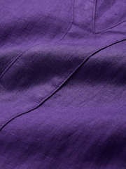Seasalt Cornwall Purple Draw Kiln 100% Linen Dress - Image 5 of 5