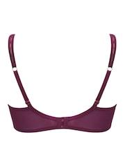 Pour Moi Magenta/Pink Non Padded Sonnet Two Tone Lace Bra - Image 4 of 4
