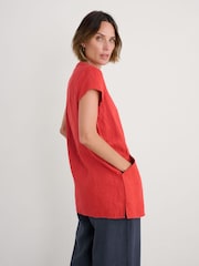 Naranja - Seasalt Cornwall Little Croft 100% Linen Tunic - Imagen 2 de 5