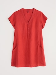 Naranja - Seasalt Cornwall Little Croft 100% Linen Tunic - Imagen 4 de 5