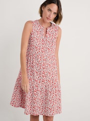 Seasalt Cornwall Orange Tall Bodelva Sleeveless Jersey Dress - Image 1 of 5