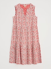 Seasalt Cornwall Orange Tall Bodelva Sleeveless Jersey Dress - Image 5 of 5