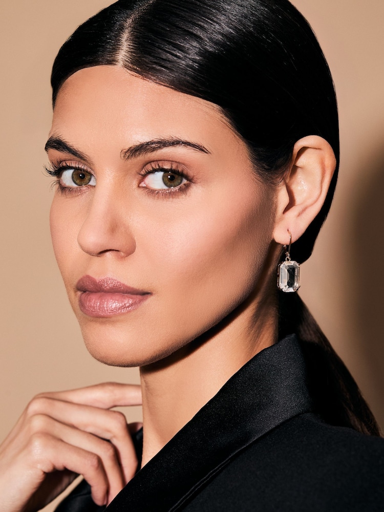 Lauren Ralph Lauren Gold Tone Crystal Stone Drop Earrings - Image 2 of 2