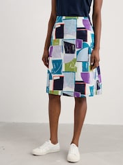 Seasalt Cornwall Blue Paint Pot 100% Cotton Skirt - Image 1 of 5