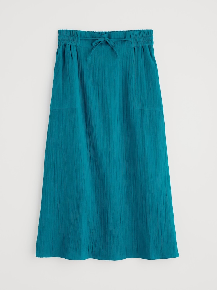 Seasalt Cornwall Blue Bee Orchid Maxi 100% Cotton Skirt - Image 5 of 5 Seasalt Cornwall Blue Bee Orchid Maxi 100% Cotton Skirt - Image 5 of 5
