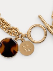 Lauren Ralph Lauren Gold Tone Walton Tort Bracelet - Image 2 of 2
