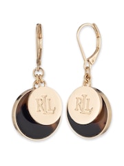 Lauren Ralph Lauren Gold Tone Walton Tort Earrings - Image 1 of 1
