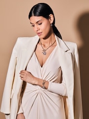 Lauren Ralph Lauren Gold Tone Pareidolia Light Sapphire Necklace - Image 3 of 4