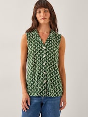 Blusa sem mangas geométrica Monsoon Daisey - Imagem 2 de 6