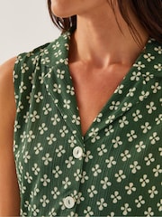 Blusa sem mangas geométrica Monsoon Daisey - Imagem 3 de 6