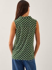 Blusa sem mangas geométrica Monsoon Daisey - Imagem 4 de 6